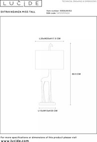 Επιτραπέζιο Φωτιστικό Extravaganza Miss Tall Ø25cm E27 Μπρονζέ