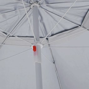 Ομπρέλα Θαλάσσης με Πλαϊνά Σκίαστρα Ανθρακί 215 εκ. - Ανθρακί