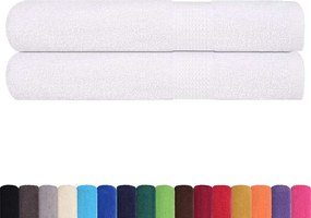 vidaXL Πετσέτες FROGN 2 τεμ. Λευκό 100x200 εκ. 360 γρ./μ²