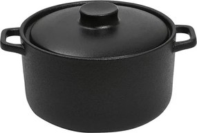 LAVA ΚΑΤΣΑΡΟΛΑΚΙ STONEWARE ΜΑΥΡΟ 190ML D: 10 H: 6CM