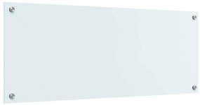 vidaXL Πίσω Πάνελ Κουζίνας Λευκό 100 x 40 cm σκληρυμένο γυαλί
