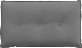 vidaXL Μαξιλάρι Πλάτης Σκούρο Γκρι 80 x 50 cm Ύφασμα Μικροΐνας