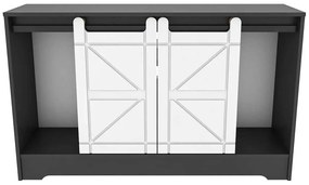Έπιπλο Τηλεόρασης Ahris 322RTC2201 140x35x85cm Grey-White