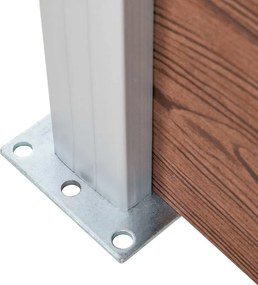 vidaXL Πάνελ Περίφραξης Καφέ 175 x 186 εκ. από WPC