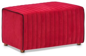 Σκαμπώ Mabel Megapap βελούδινο χρώμα κόκκινο 80x40x40εκ.-GP043-0088,5