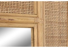 Τοίχο καθρέφτη Home ESPRIT Ανοιχτό καφέ Φυσικό Τροπικό