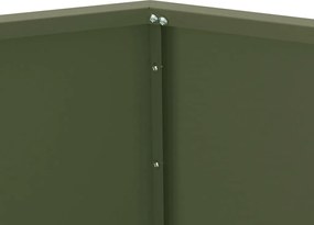 vidaXL Γλάστρα Ελιά Πράσινη 75 x 75 x 60 εκ Ατσάλι