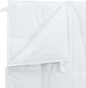 vidaXL Σετ Παπλωμάτων με μαξιλάρι 3 pcs Λευκό Φτέρος