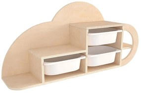 Ραφιέρα Τοίχου Παιδική Cloud 768ESL1303 98x22,5x48,5cm Natural