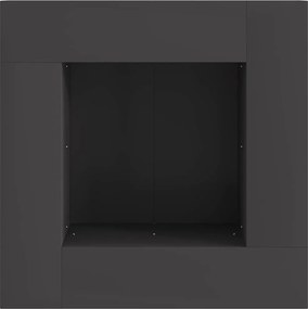 vidaXL Φωτιά Μαύρο 60 x 60 x 30 cm Ατσάλι