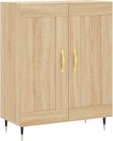 vidaXL Ντουλάπι Sonoma δρυς 69,5 x 34 x 180 εκ. από Επεξεργασμένο Ξύλο