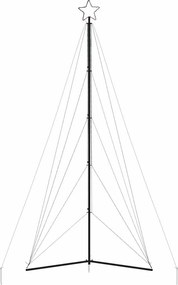 vidaXL Χριστουγεννιάτικο δέντρο LED 615 LED πολύχρωμα 404,5 εκ.