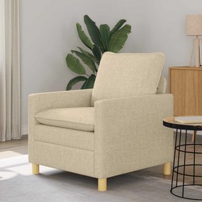 vidaXL Καναπές Κρεμ 76 x 81 x 87,5 εκ Ύφασμα