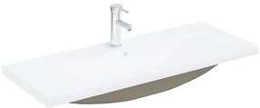 vidaXL Ντουλάπα νιπτήρα με λεκάνη 2 pcs Παλαιό ξύλο 100 x 38.5 x 48 cm