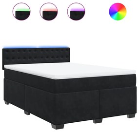 ΚΡΕΒΑΤΙ BOXSPRING ΜΕ ΣΤΡΩΜΑ ΜΑΥΡΟ 160X200 ΕΚ. ΒΕΛΟΥΔΙΝΟ 3288668