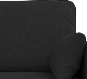 vidaXL Σετ Καναπέ 2 pcs Μαύρο 198 x 78 x 80 εκ ύφασμα