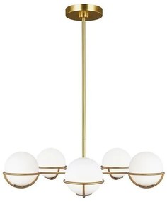 Κρεμαστό Φωτιστικό Οροφής 5xG9 Apollo Elstead Lighting-FE-APOLLO5-BB-Ορείχαλκος FE-APOLLO5-BB