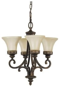 Πολυέλαιος Κρεμαστό Φωτιστικό 4xE27 Καφέ Drawing Room FE-DRAWING-ROOM4 Elstead Lighting FE-DRAWING-ROOM4 Καφέ