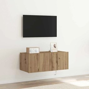 vidaXL Ντουλάπι Τηλεόρασης Τοίχου 80 x 35 x 31 cm Artisan Oak