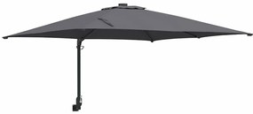 vidaXL Ομπρέλα Κήπου Ανθρακί, Μαύρο 248.5 x 247.5 x 160 εκ.