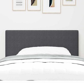 vidaXL LED κεφαλάρι με φώτα λωρίδας LED Σκούρο γκρι 80 cm ύφασμα