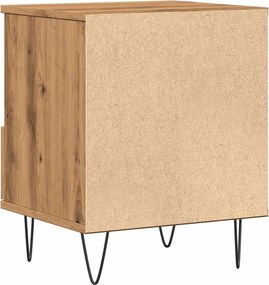 vidaXL Κομοδίνο τεχνίτης Δρυς 40x35x50 εκ. από Επεξεργασμένο Ξύλο