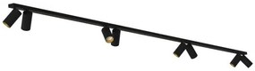 Σποτ Φωτιστικό Ράγας 8xGU10 10W IP20 Mono 2x150 Nowodvorski-7698-Μαύρο-Χρυσό 7698