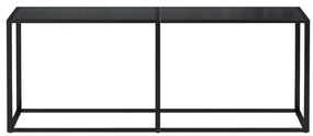 vidaXL Τραπέζι Κονσόλα Μαύρο 200 x 35 x 75,5 εκ. από Ψημένο Γυαλί