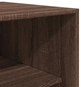 vidaXL Ντουλάπα Καφέ Δρυς 100x50x200 εκ. από Επεξεργασμένο Ξύλο