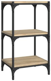 vidaXL Βιβλιοθήκη Sonoma Δρυς 40x33x70,5 εκ. Επεξεργ. Ξύλο &amp; Ατσάλι
