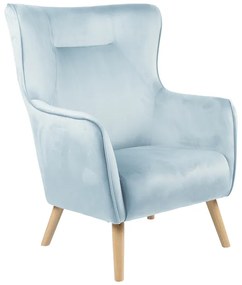 Intrahome Πολυθρόνα Insicive Intrahome βελούδο μέντα-φυσικό πόδι 72x89x105εκ | SKU: INTRAPA-366111163
