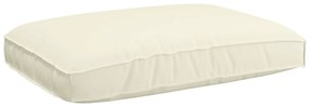 vidaXL Μαξιλάρι παλέτας για κάθισμα Κρεμ 120 x 80 x 12 cm