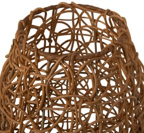 Φωτιστικό Δαπέδου C7877 Rattan σε Φυσικό χρώμα Φ24x62Yεκ. 24x24x62 εκ.