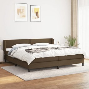 ΚΡΕΒΑΤΙ BOXSPRING ΜΕ ΣΤΡΩΜΑ ΣΚΟΥΡΟ ΚΑΦΕ 200X200 ΕΚ. ΥΦΑΣΜΑΤΙΝΟ 3126192