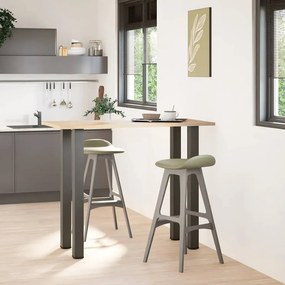 vidaXL Πόδια Τραπεζιού Μπαρ 4 τεμ. Ανθρακί 110-112 εκ. Ατσάλι