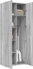 vidaXL Ντουλάπι Γκρι Sonoma 70x42,5x185 εκ. από Επεξεργασμένο Ξύλο