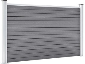 vidaXL Πάνελ Περίφραξης Γκρι 526 x 106 εκ. από WPC