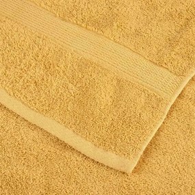 vidaXL a Πετσέτες Προσώπου SOLUND 2 pcs Χρυσό Βαμβάκι