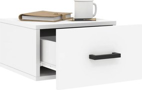 vidaXL Κομοδίνο Επιτοίχιο Λευκά 35 x 35 x 20 εκ.