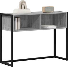 vidaXL End Table Γκρίζο Σονομα 100 x 36 x 75 εκ. Επεξεργασμένο ξύλο