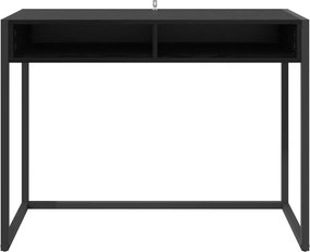 vidaXL Γραφείο Μαύρη Οξυά 100 x 50 x 75 cm Επεξεργασμένο ξύλο