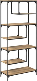 vidaXL Βιβλιοθήκη 6 επιπέδων 81 x 36 x 176 εκ Επεξεργασμένο ξύλο