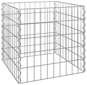 vidaXL Τετράγωνος Κομποστοποιητής 50 x 50 x 50 cm Σίδερο