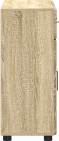 vidaXL Πλαϊνό γραφείο με ράφι FLORIN Δρύς Sonoma 88,5 x 30,5 x 73 εκ