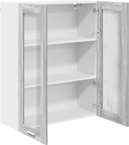vidaXL Κρεμαστό ντουλάπι Γκρίζο Σονομα 80 x 31 x 100 εκ.