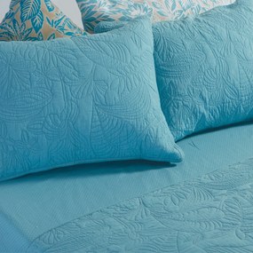 Ζεύγος Μαξιλαροθήκες Καπιτονέ (52x72) Nef-Nef Homeware Blue Charisma Blue