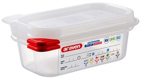 Δοχείο Αποθήκευσης Τροφίμων Hermet.Gn 1/9 AR00003020-0.6Lt 176X108X65Mm Araven Plastic