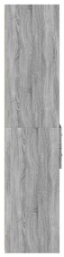 vidaXL Ντουλάπι Γκρι Sonoma 45x42,5x185 εκ. από Επεξεργασμένο Ξύλο