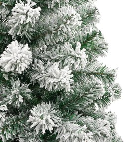 vidaXL Χριστουγεννιάτικο Δέντρο Τεχνητό Αρθρωτό με Χιόνι 180 εκ.