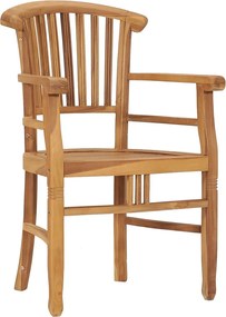 vidaXL Σετ Τραπεζαρίας Κήπου 3 Τεμαχίων από Μασίφ Ξύλο Teak